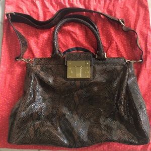 Authentic Tory Burch brown handbag